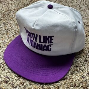 Vintage Pepsi Doritos Party Like A Maniac Snapback Hat White Purple Made in USA